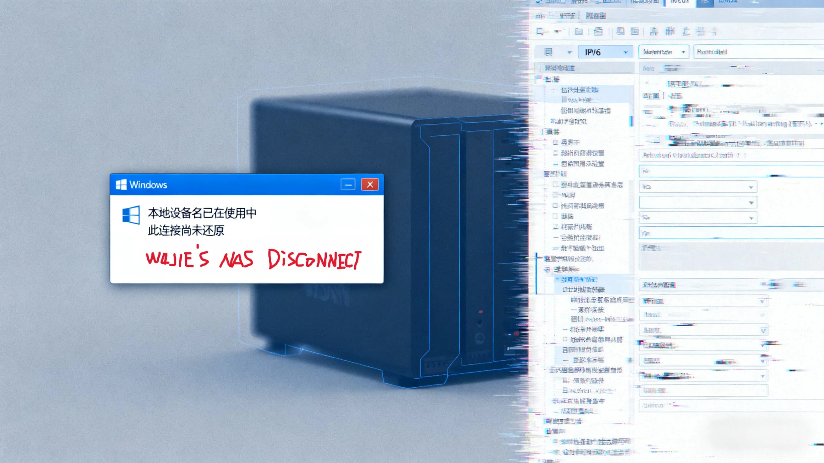 群晖SMB——本地设备名已在使用中