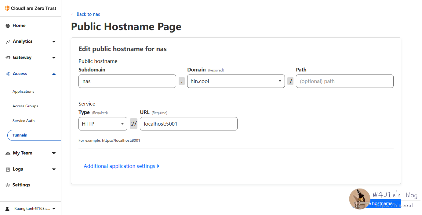 Cloudflare Tunnel 配置访问