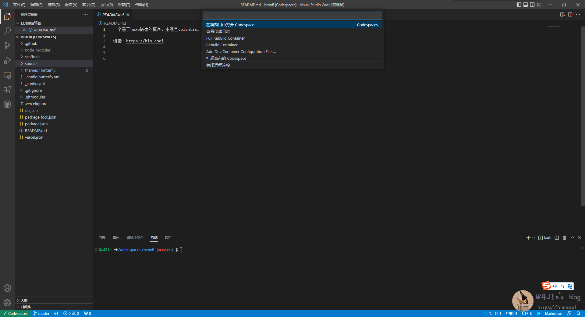 codespace在vscode中