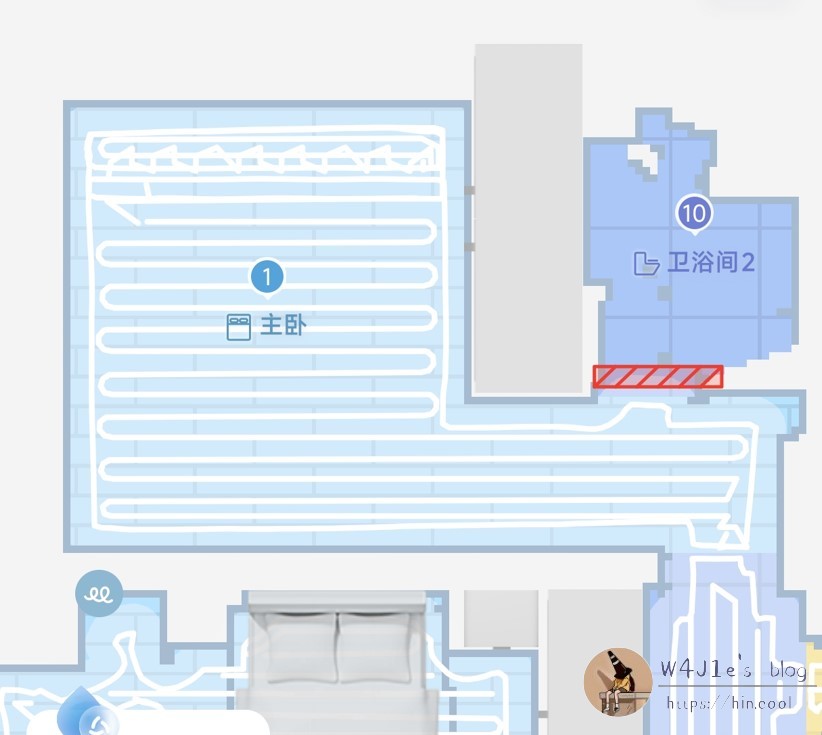 加扫完成后，可以看到加扫的轨迹不一样